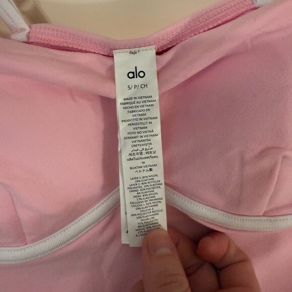 NWT ALO Airbrush Streamlined Dress - Sweet Pink - Small - Picture 7 of 7